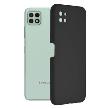 Husa premium techsuit - soft edge silicone - samsung galaxy a22 5g - black