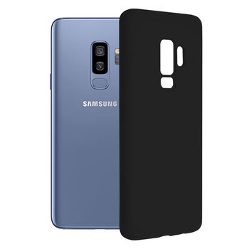 Husa premium techsuit - soft edge silicone - samsung galaxy s9 - black