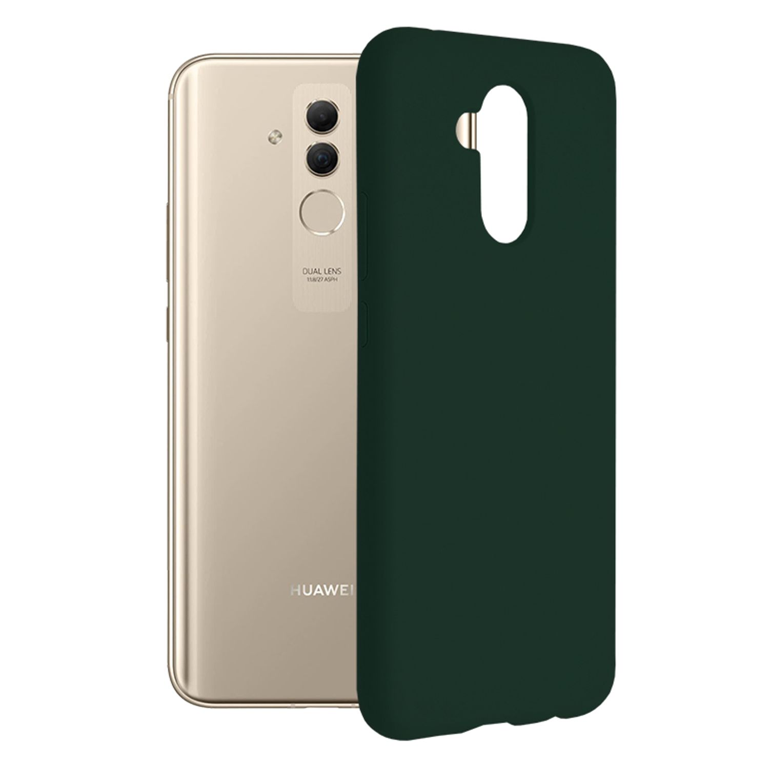Husa premium Techsuit - Soft Edge Silicone - Huawei Mate 20 Lite - Dark Green fotografia produsului