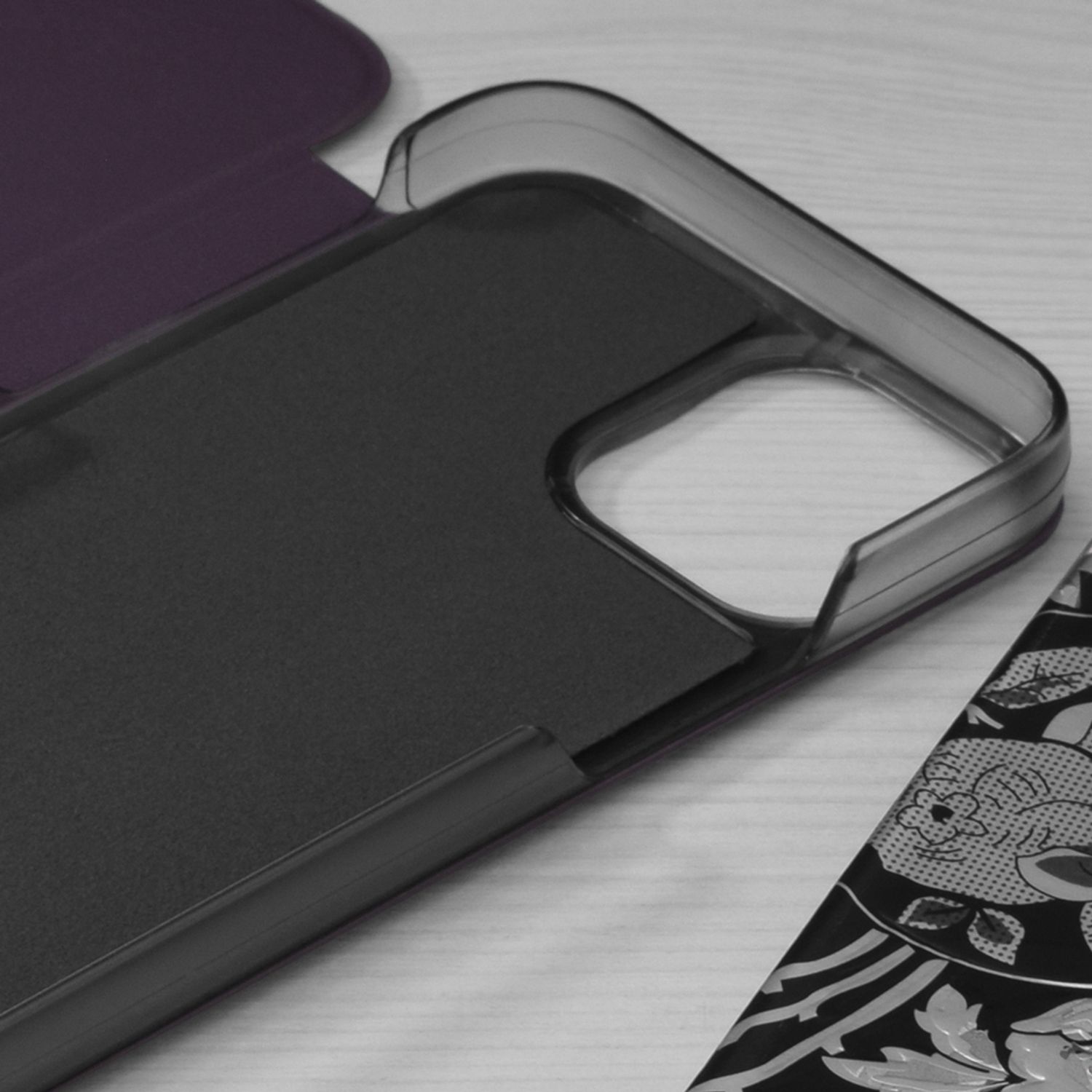 Husa tip carte Techsuit - eFold Series - iPhone 13 Mini - Purple fotografia produsului View 3 L