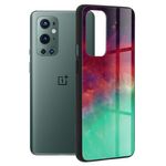 Husa cu spate din sticla Techsuit - Glaze Series - Oneplus 9 Pro - Fiery Ocean fotografia produsului