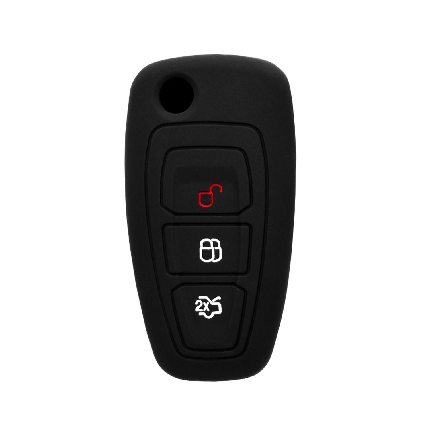 Husa din silicon pentru cheie auto Techsuit - Ford Focus, Tranzit (1011.04) fotografia produsului