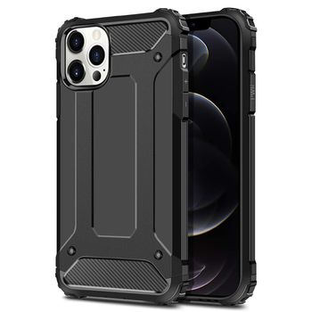 Husa techsuit - hybrid armor - iphone 12 / 12 pro - black