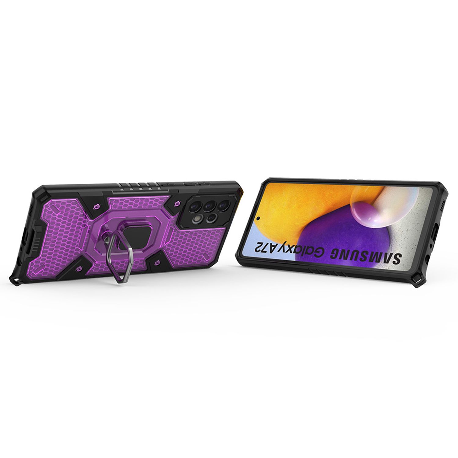 Husa Techsuit - Honeycomb Armor - Samsung Galaxy A72 5G - violet fotografia produsului View 2 L
