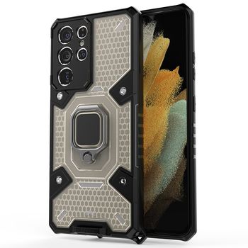 Husa techsuit - honeycomb armor - samsung galaxy s21 ultra - negru