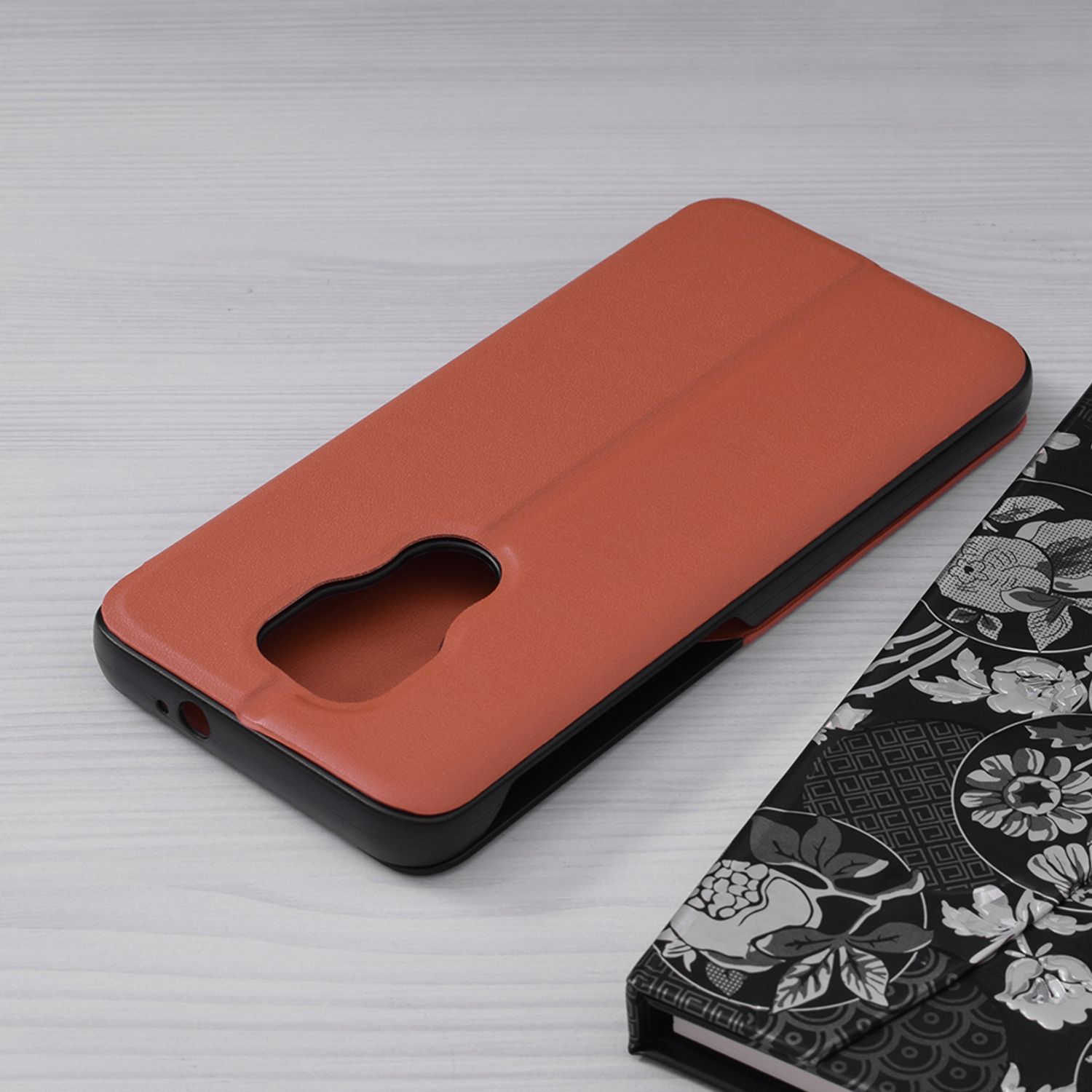 Husa tip carte Techsuit - eFold Series - Motorola Moto G9 Play - Orange fotografia produsului View 2 L