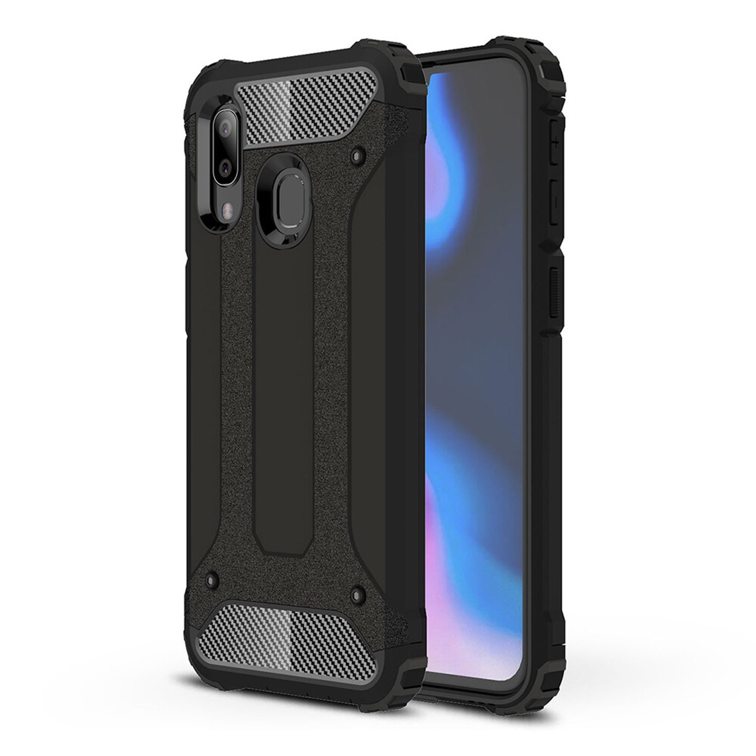 Husa Techsuit - Hybrid Armor - Samsung Galaxy A40 - Black fotografia produsului