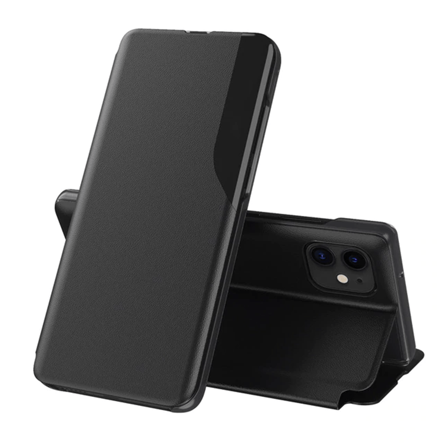Husa tip carte Techsuit - eFold Series - iPhone 12 Mini - Black fotografia produsului