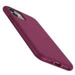 Husa premium Techsuit - Soft Edge Silicone - iPhone 12 / 12 Pro - Plum Violet fotografia produsului View 3 S