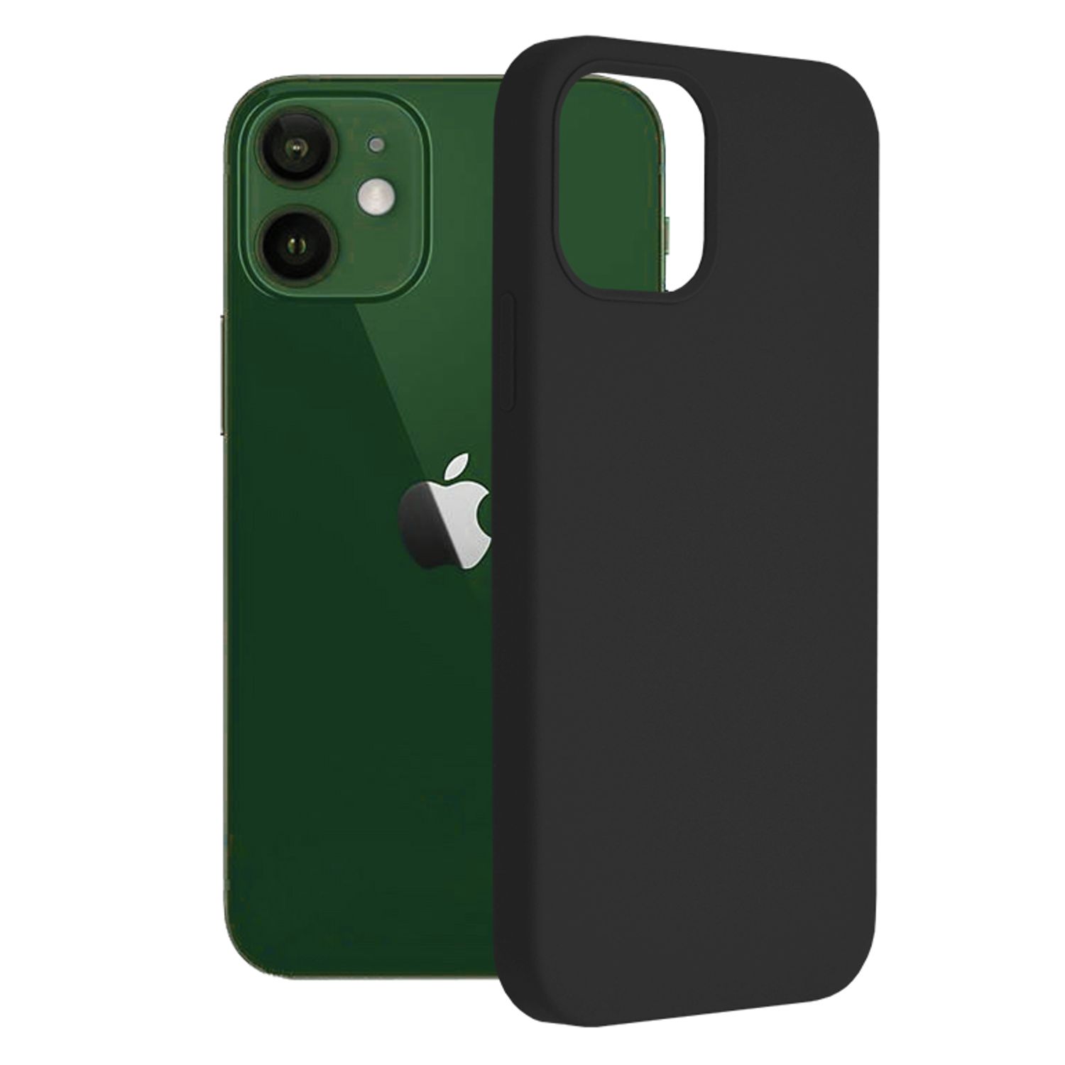 Husa premium Techsuit - Soft Edge Silicone - iPhone 12 / 12 Pro - Black fotografia produsului