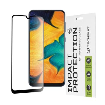 Folie sticla samsung galaxy a50,full cover, full glue glass, black