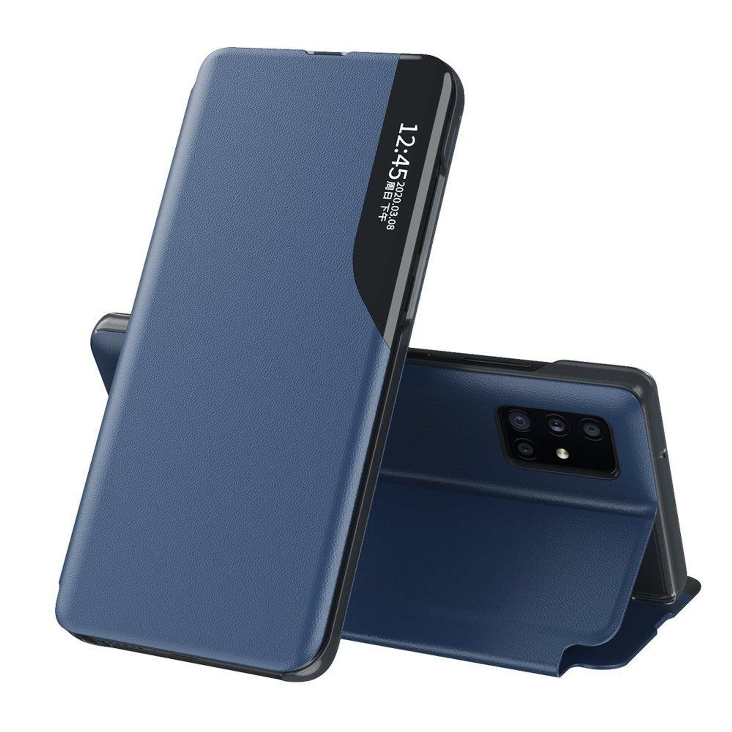 Husa tip carte Techsuit - eFold Series - iPhone 11 Pro - Dark Blue fotografia produsului