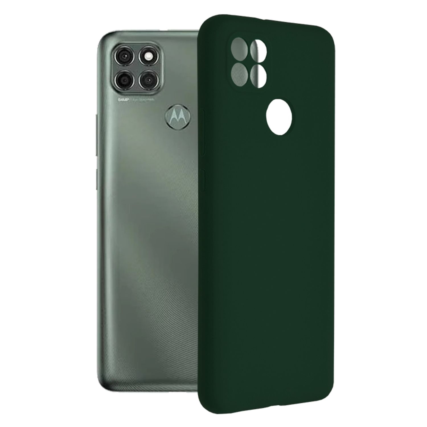 Husa premium Techsuit - Soft Edge Silicone - Motorola Moto G9 Power - Dark Green fotografia produsului