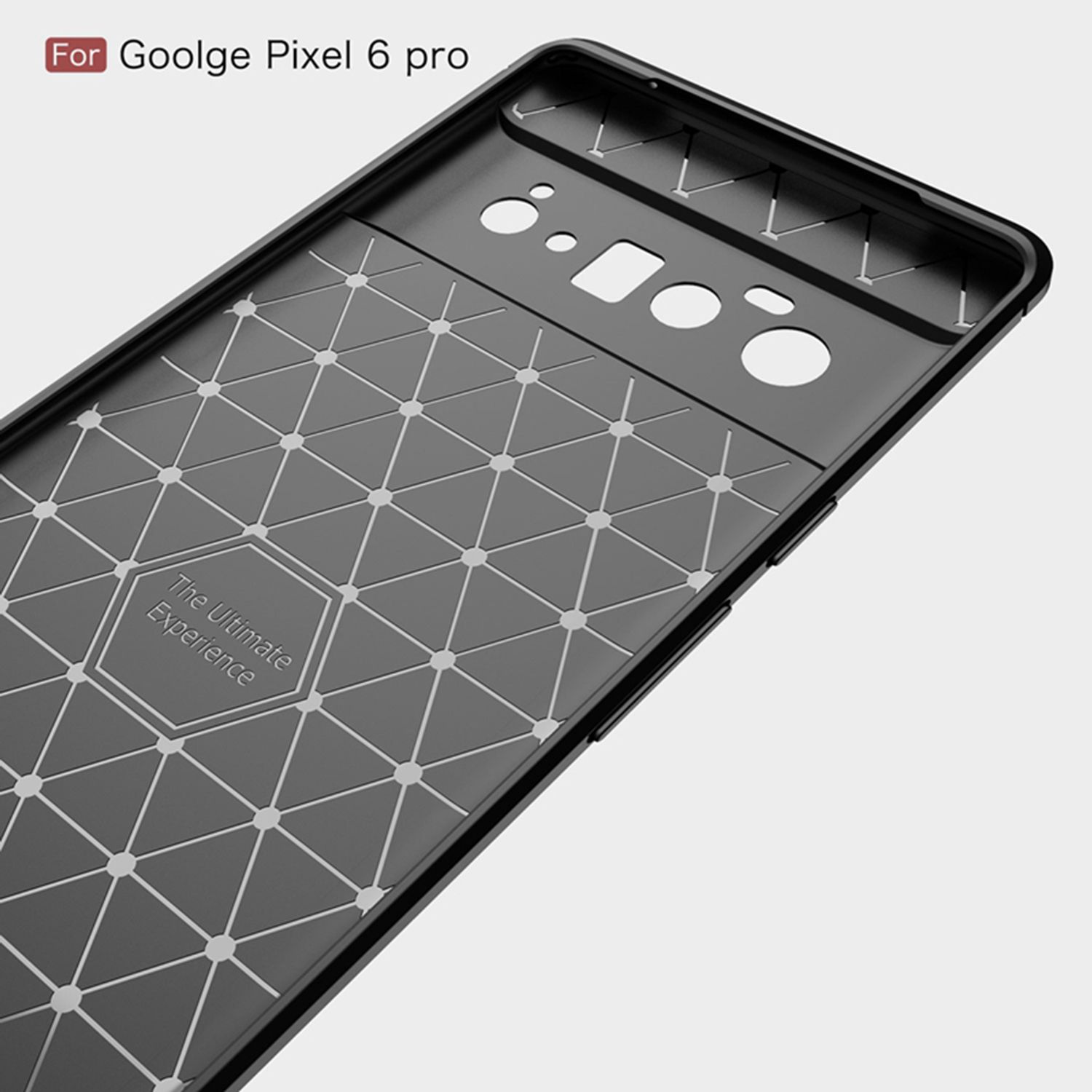 Husa Techsuit - Carbon Silicone - Google Pixel 6 Pro - Black fotografia produsului View 3 L