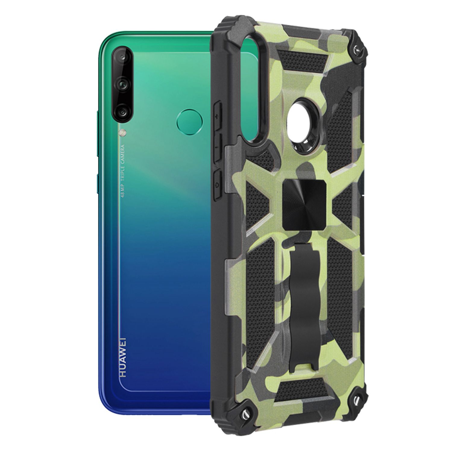 Husa antisoc Techsuit - Blazor Series - Huawei P40 Lite E - Camo Lime fotografia produsului
