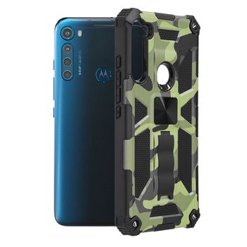 Husa antisoc techsuit - blazor series - motorola moto one fusion plus - camo lime