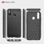 Husa Techsuit - Carbon Silicone - Samsung Galaxy A20s - Black fotografia produsului View 3 S