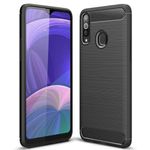 Husa Techsuit - Carbon Silicone - Samsung Galaxy A20s - Black fotografia produsului