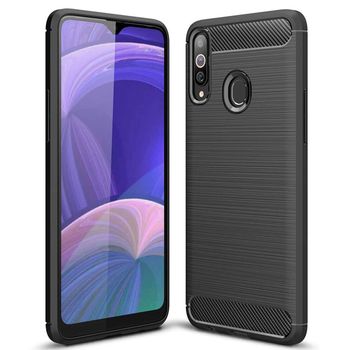Husa techsuit - carbon silicone - samsung galaxy a20s - black