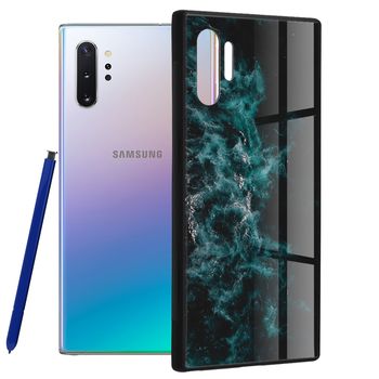 Husa cu spate din sticla techsuit - glaze series - samsung galaxy note 10 plus - blue nebula