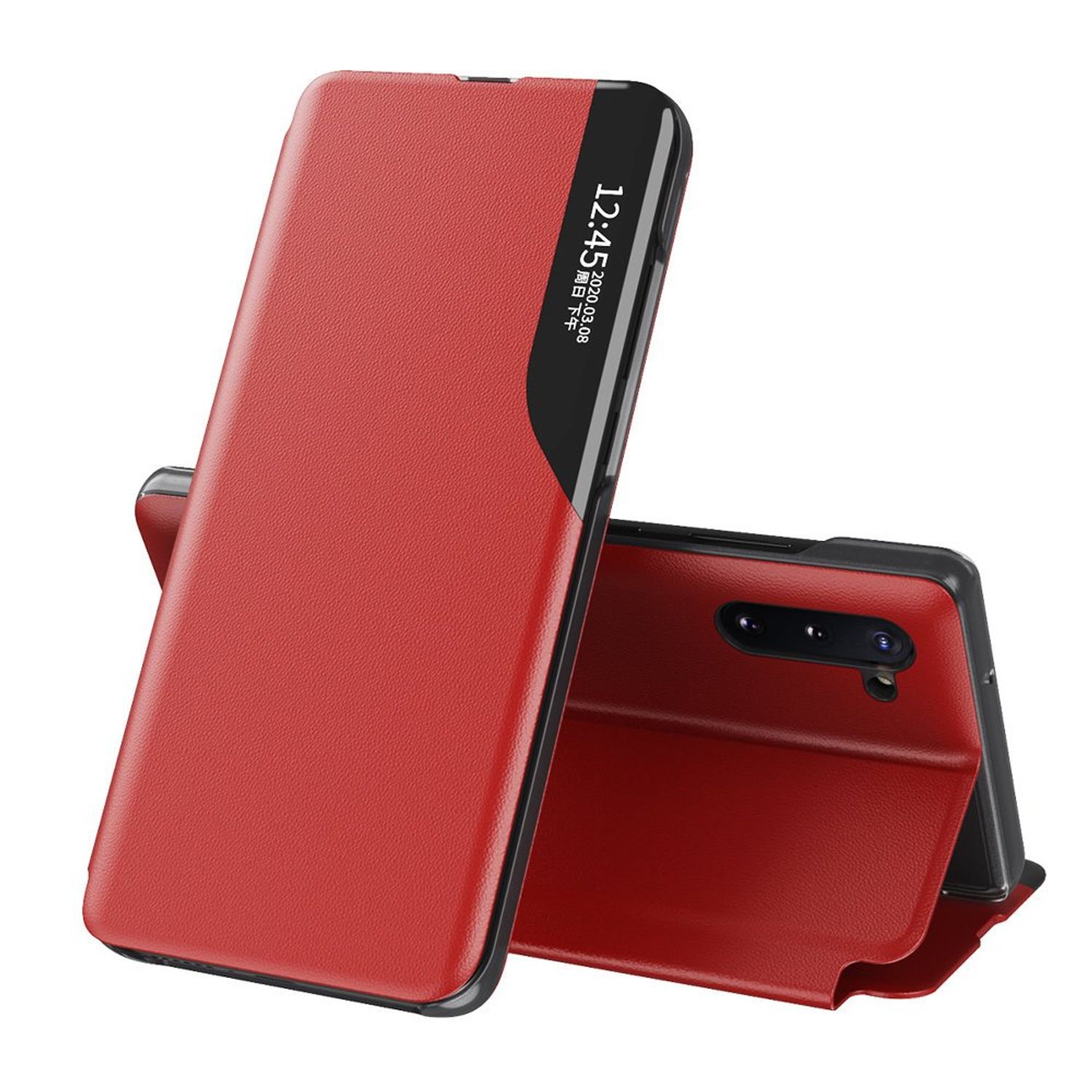 Husa tip carte Techsuit - eFold Series - Samsung Galaxy Note 10 - Red fotografia produsului