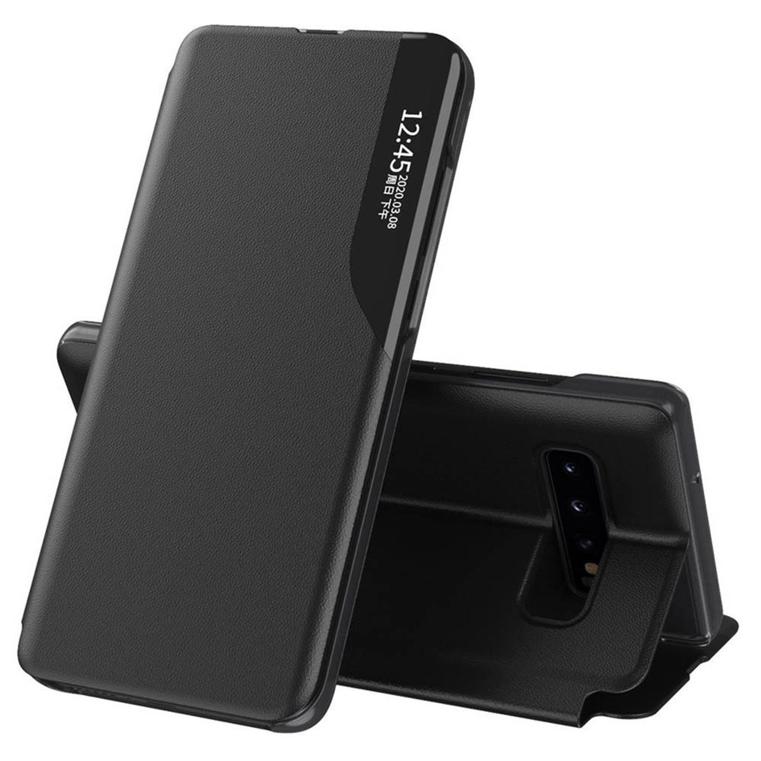 Husa tip carte Techsuit - eFold Series - Samsung Galaxy S10 - Black fotografia produsului