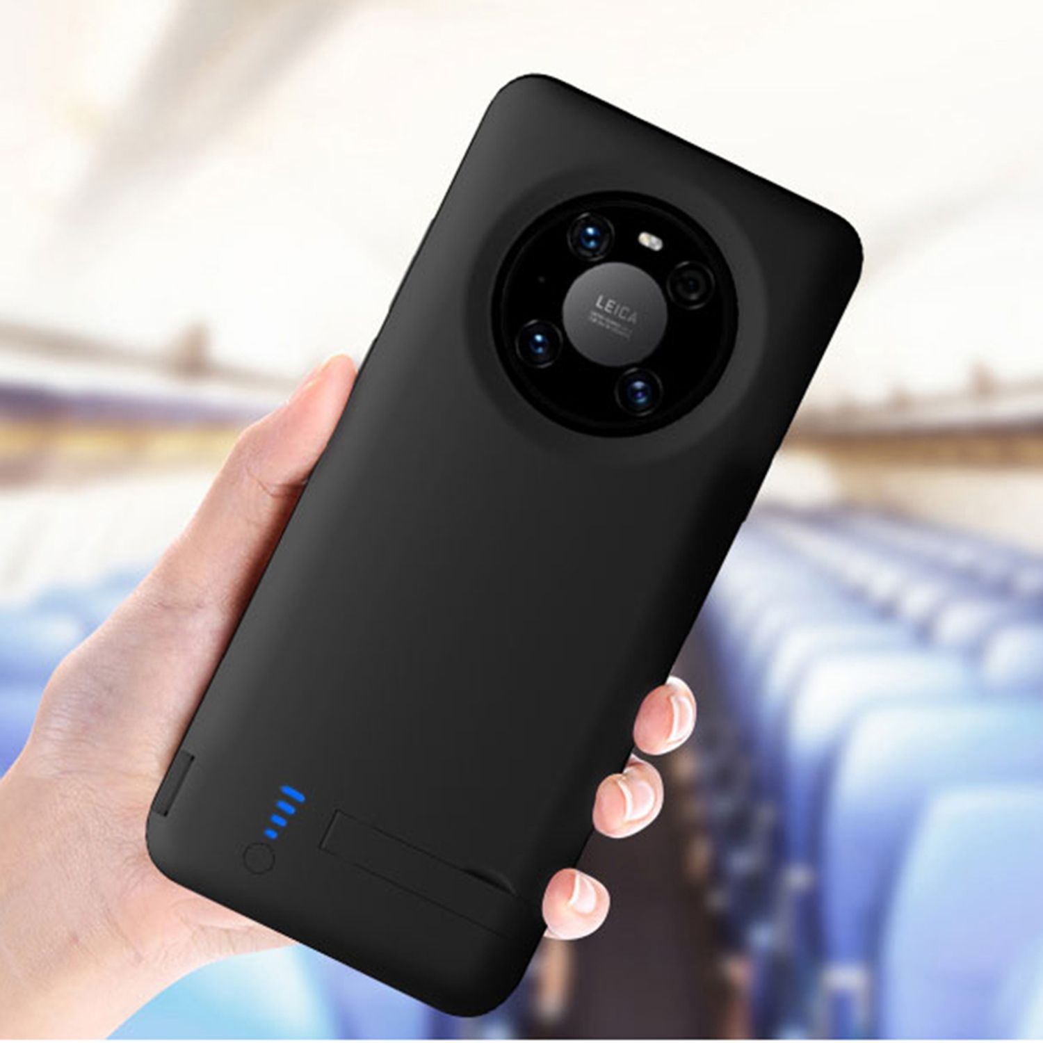 Husa cu acumulator Techsuit - Huawei Mate 40 Pro - 4800 mAh - Black fotografia produsului View 2 L