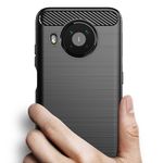Husa Techsuit - Carbon Silicone - Nokia X10 / X20 - Black fotografia produsului View 2 S