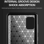 Husa Techsuit - Carbon Silicone - Samsung Galaxy A31 - Black fotografia produsului View 2 S