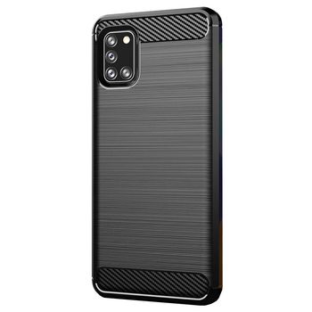 Husa techsuit - carbon silicone - samsung galaxy a31 - black