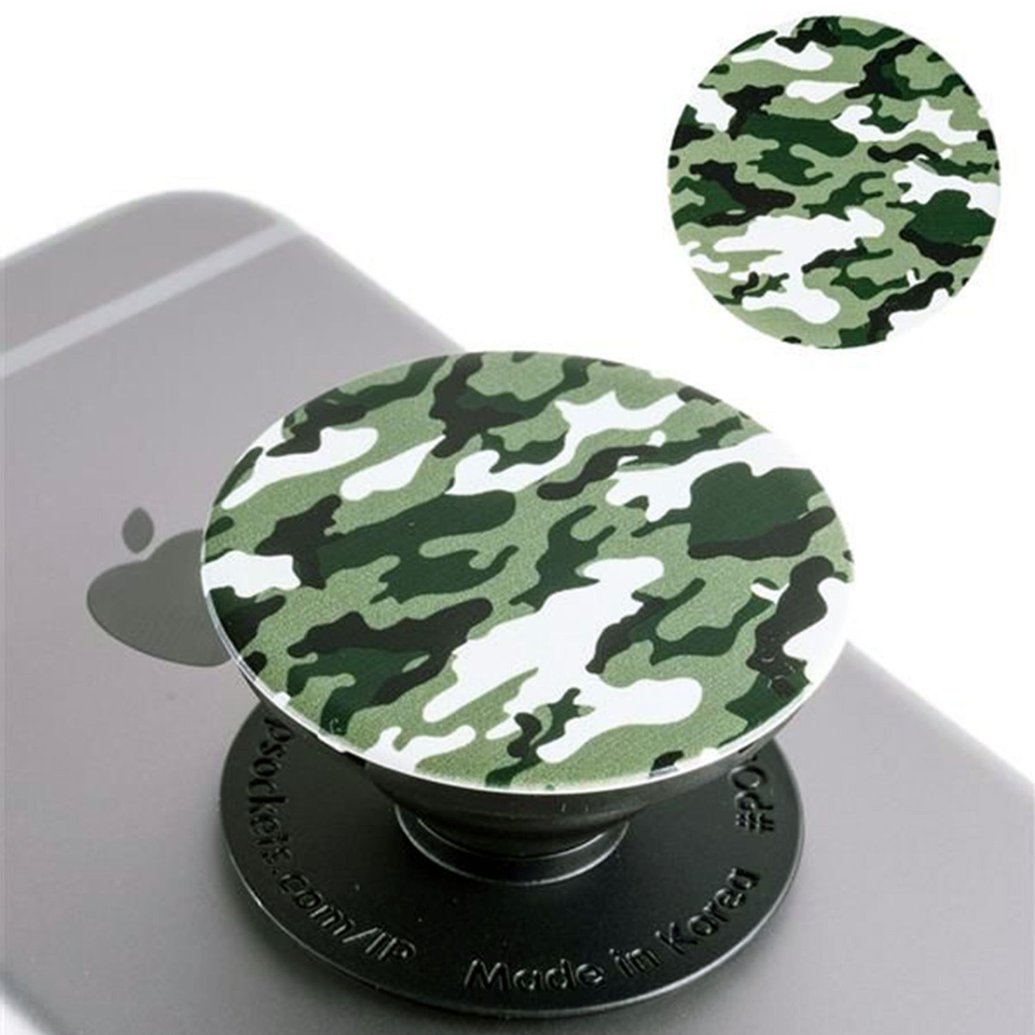 Accesoriu Popsockets pentru dispozitive mobile - PopGrip - Dark Green Camo fotografia produsului View 3 L
