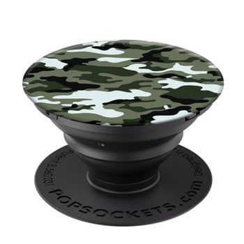 Accesoriu popsockets pentru dispozitive mobile - popgrip - dark green camo