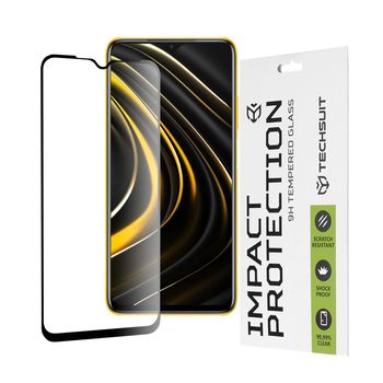 Folie sticla xiaomi poco m3 / redmi 9t / redmi 9 power,full cover, full glue glass, black