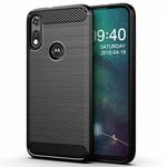 Husa Techsuit - Carbon Silicone - Motorola Moto E6s 2020 - Black fotografia produsului
