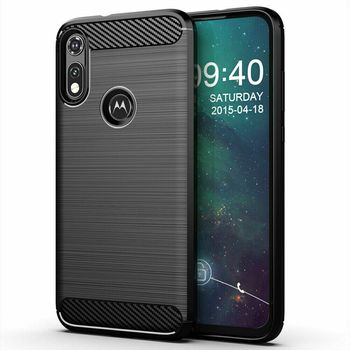 Husa techsuit - carbon silicone - motorola moto e6s 2020 - black