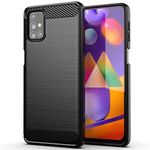 Husa Techsuit - Carbon Silicone - Samsung Galaxy M31s - Black fotografia produsului