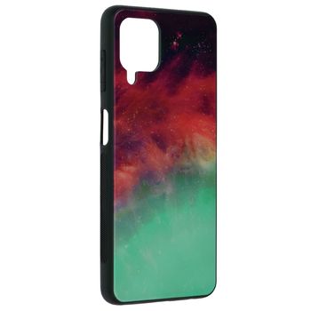 Husa cu spate din sticla techsuit - glaze series - samsung galaxy a22 4g - fiery ocean