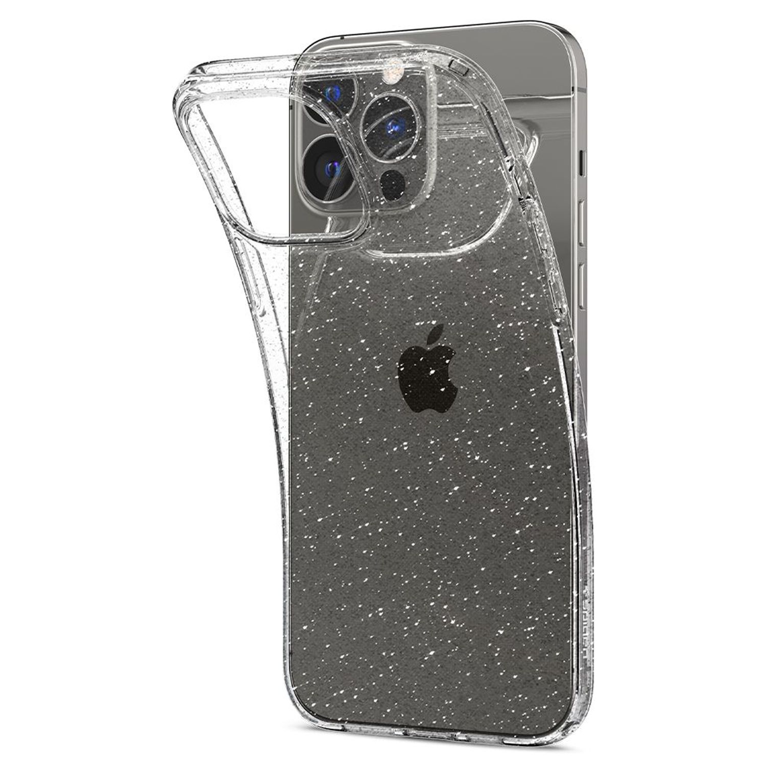 Husa premium Liquid Crystal compatibila cu iPhone 13 Pro, Glitter Crystal fotografia produsului View 3 L