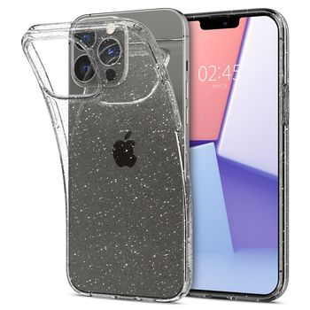 Husa premium liquid crystal compatibila cu iphone 13 pro, glitter crystal