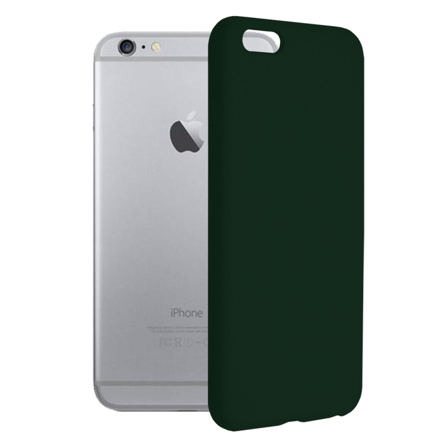 Husa premium Techsuit - Soft Edge Silicone - iPhone 6 Plus - Dark Green fotografia produsului
