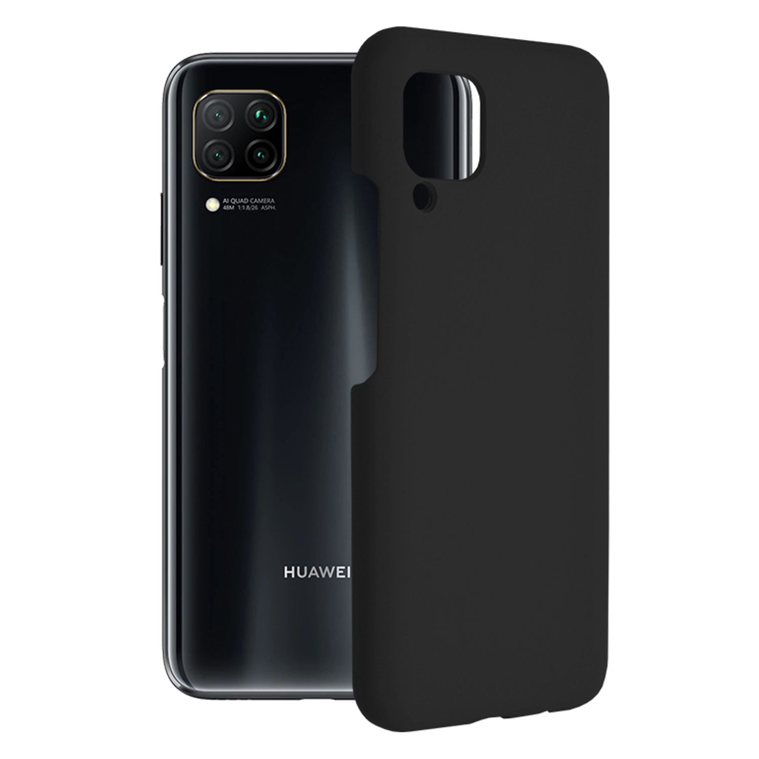 Husa premium Techsuit - Soft Edge Silicone - Huawei P40 Lite - Black fotografia produsului