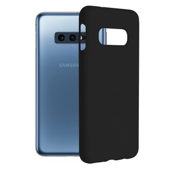 Husa premium techsuit - soft edge silicone - samsung galaxy s10e - black