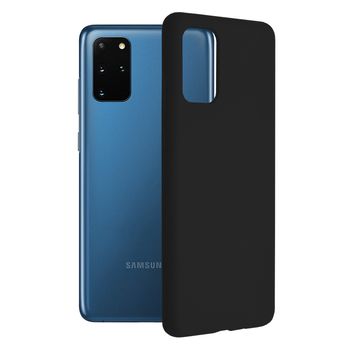 Husa premium techsuit - soft edge silicone - samsung galaxy s20 plus - black