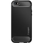 Husa premium Rugged Armor compatibila cu iPhone 5 / 5s / SE, Negru fotografia produsului