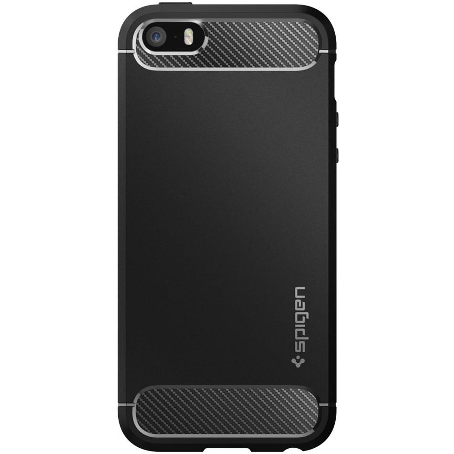 Husa premium Rugged Armor compatibila cu iPhone 5 / 5s / SE, Negru fotografia produsului