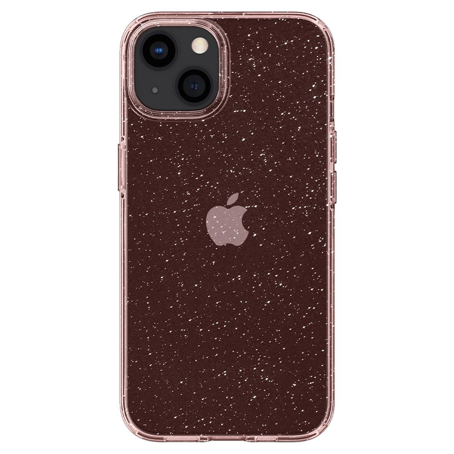 Husa premium Liquid Crystal compatibila cu iPhone 13, Glitter Rose fotografia produsului View 2 L