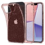 Husa premium Liquid Crystal compatibila cu iPhone 13, Glitter Rose fotografia produsului