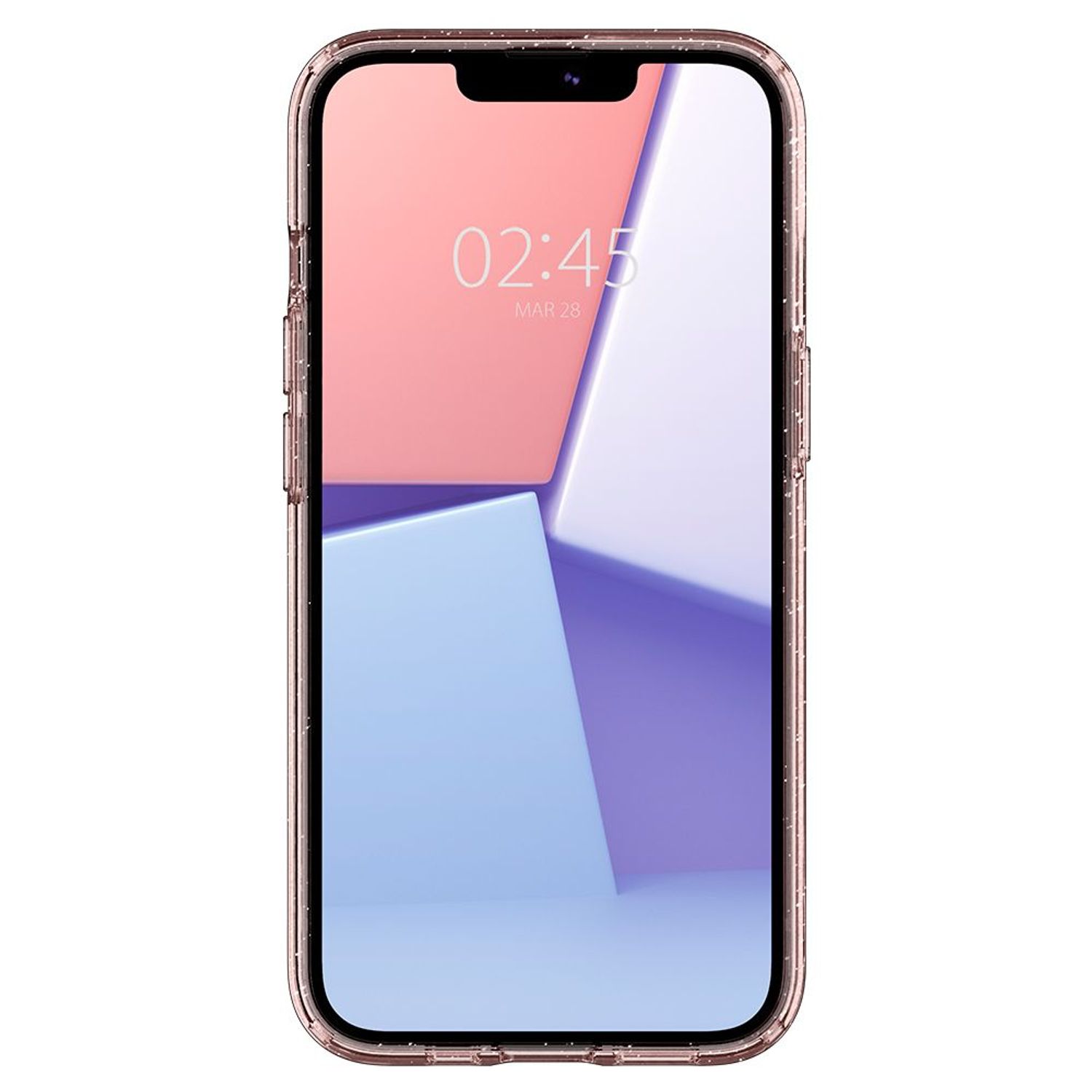 Husa premium Liquid Crystal compatibila cu iPhone 13, Glitter Rose fotografia produsului View 3 L