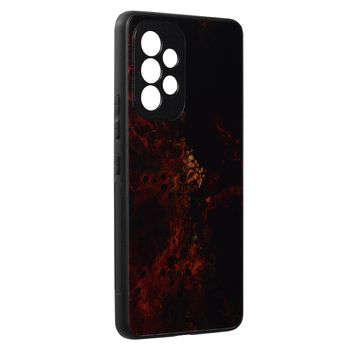 Husa cu spate din sticla techsuit - glaze series - samsung galaxy a53 5g - red nebula