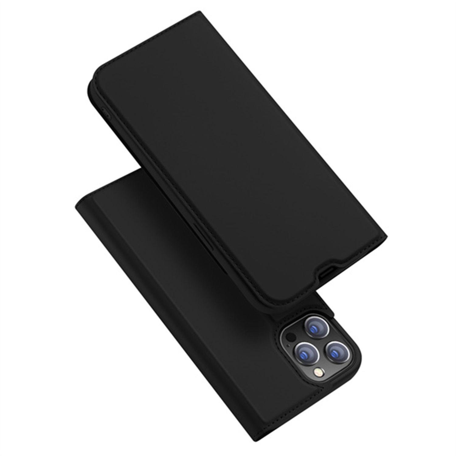 Husa tip carte Dux Ducis - Skin Pro - iPhone 13 Pro - Black fotografia produsului